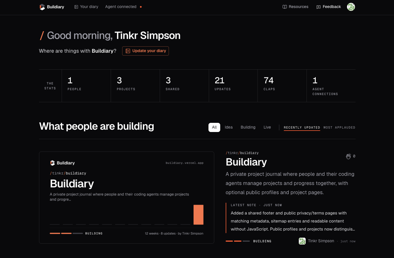 Buildiary